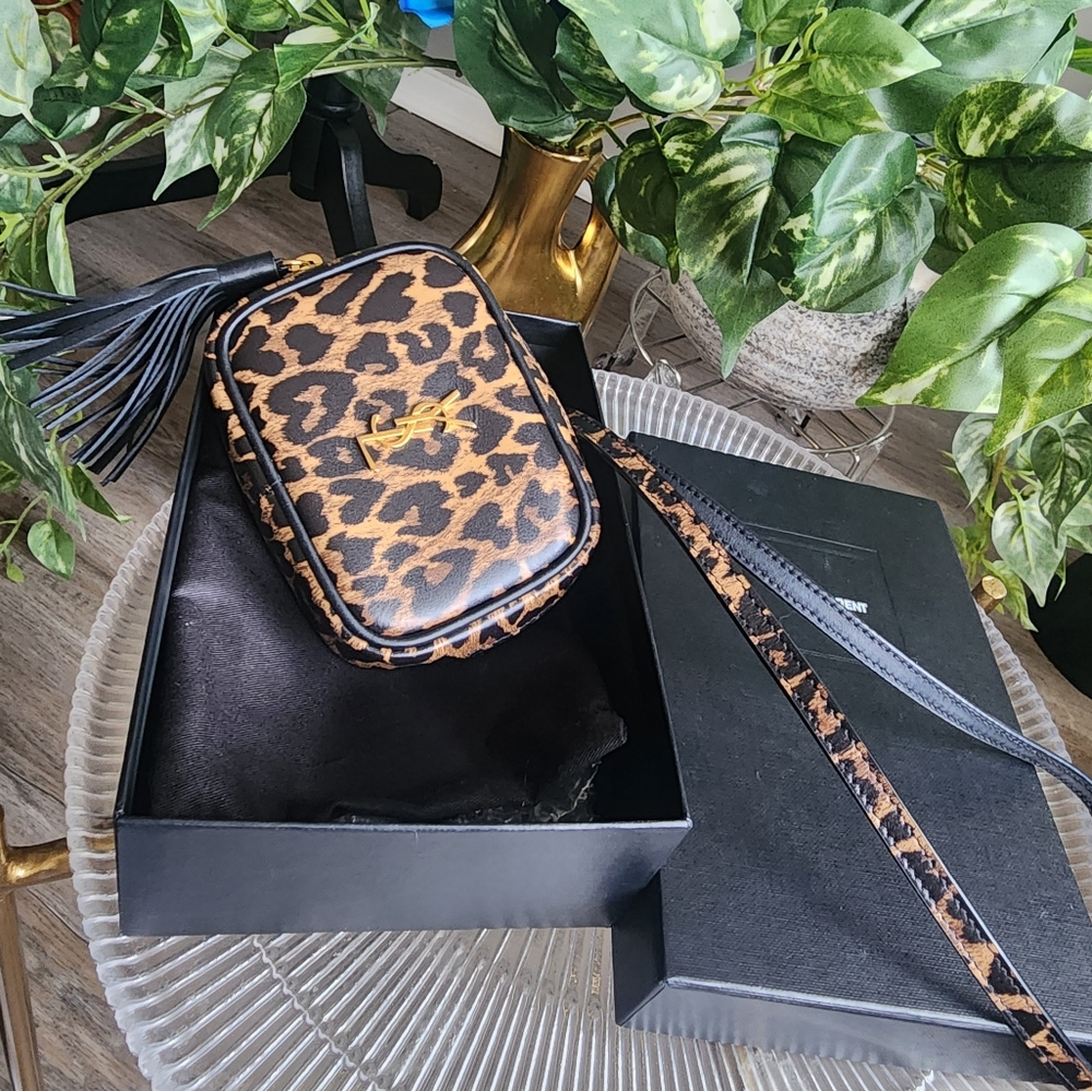 Authentic YSL Logo Lou Micro Crossbody Bag